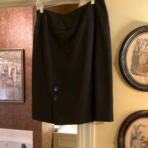 Black polyester skirt